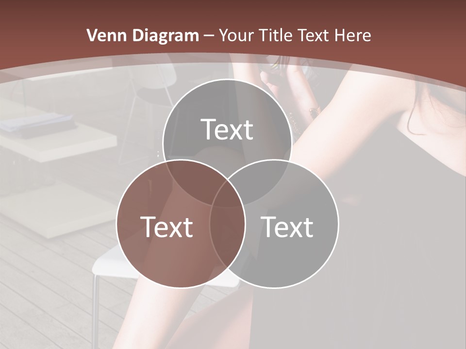 Coffee Sit Woman PowerPoint Template