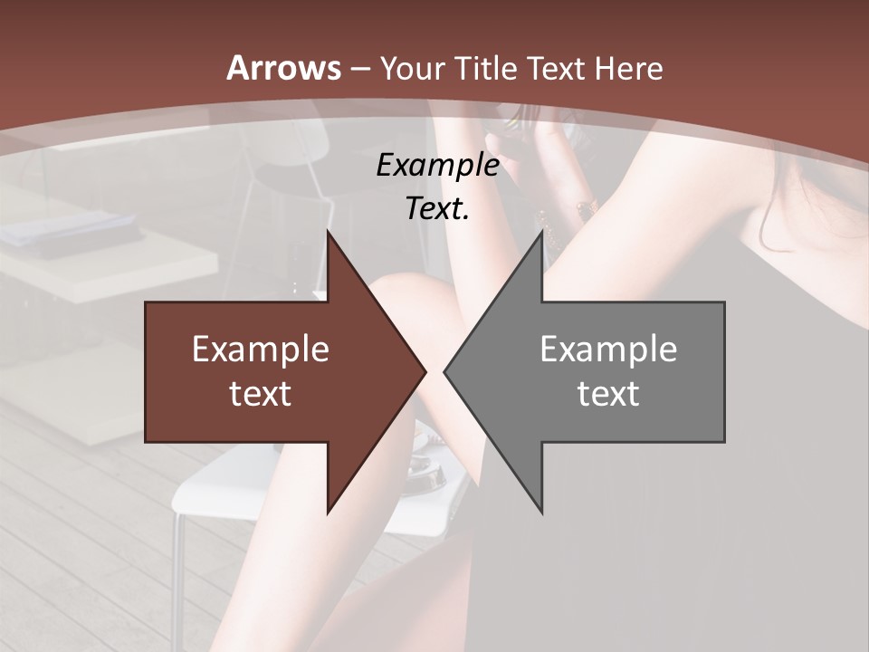 Coffee Sit Woman PowerPoint Template