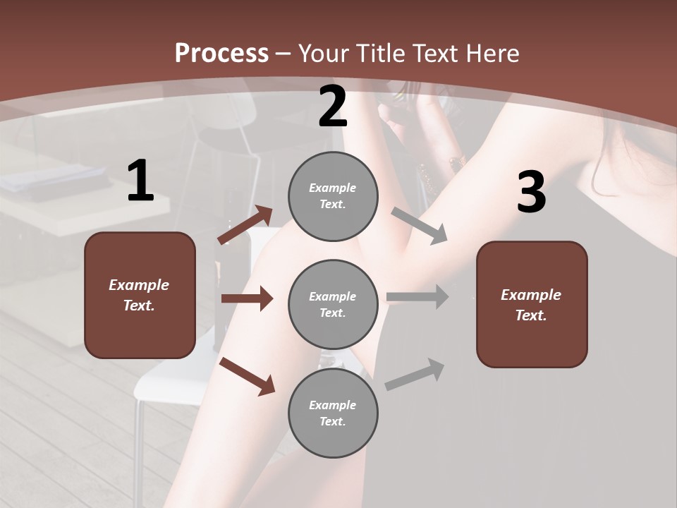 Coffee Sit Woman PowerPoint Template