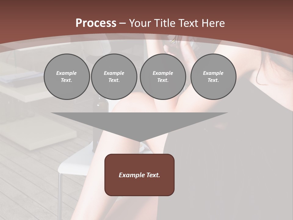 Coffee Sit Woman PowerPoint Template