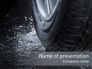 Rain Groove Liquid Wheel PowerPoint Template