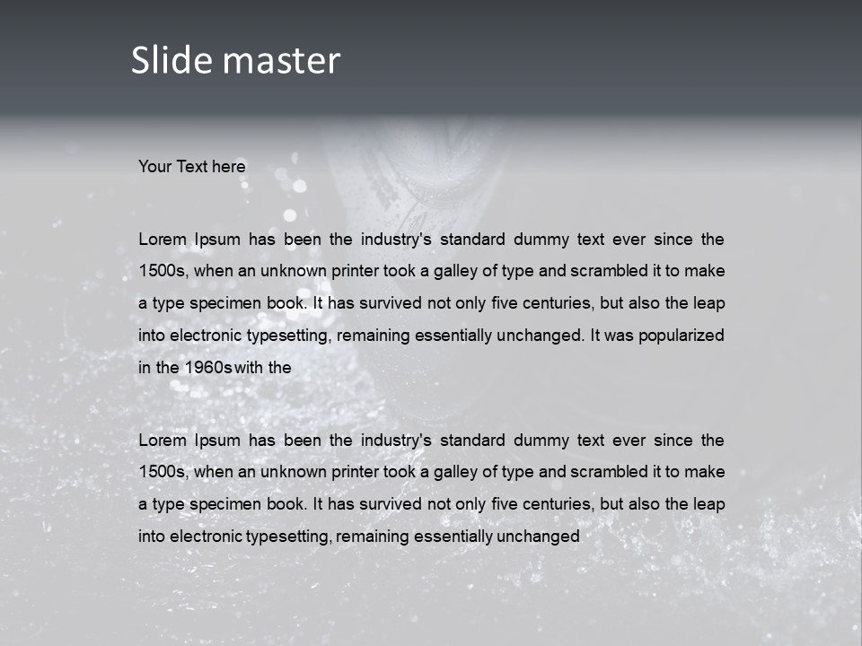 Rain Groove Liquid Wheel PowerPoint Template