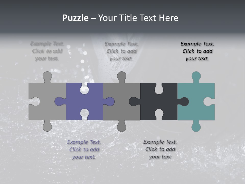 Rain Groove Liquid Wheel PowerPoint Template