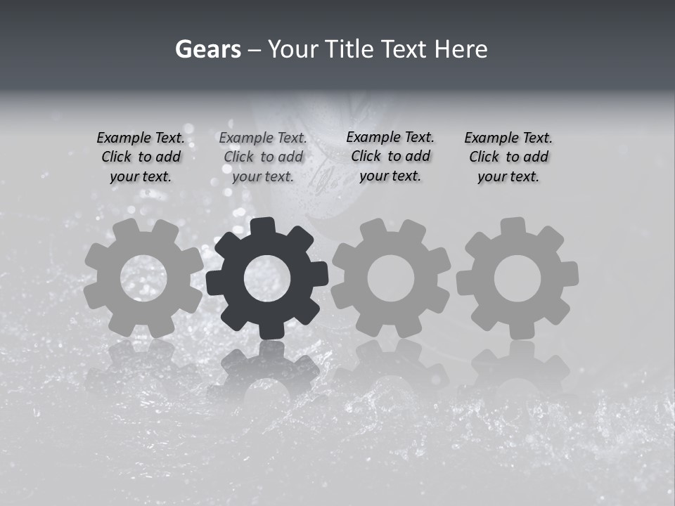 Rain Groove Liquid Wheel PowerPoint Template