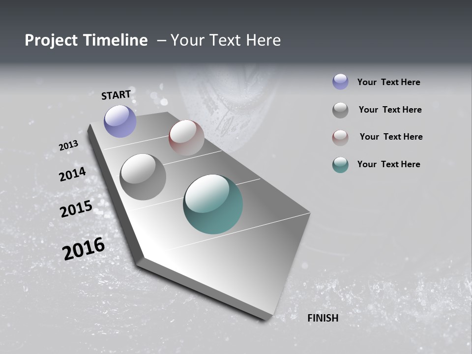Rain Groove Liquid Wheel PowerPoint Template