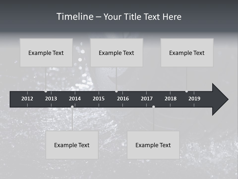 Rain Groove Liquid Wheel PowerPoint Template