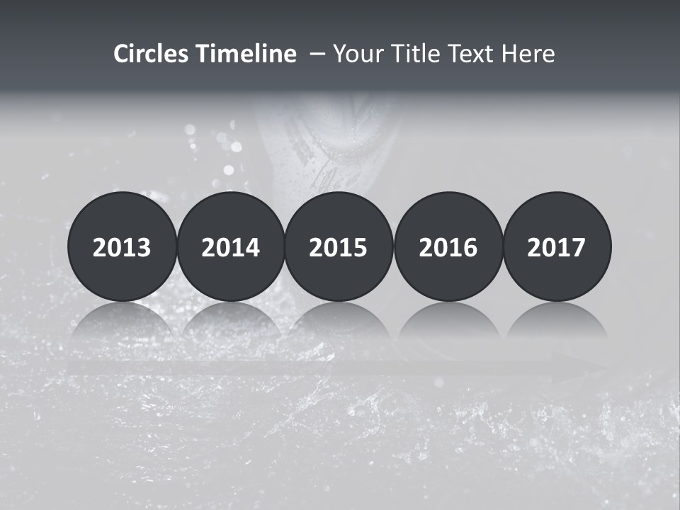 Rain Groove Liquid Wheel PowerPoint Template