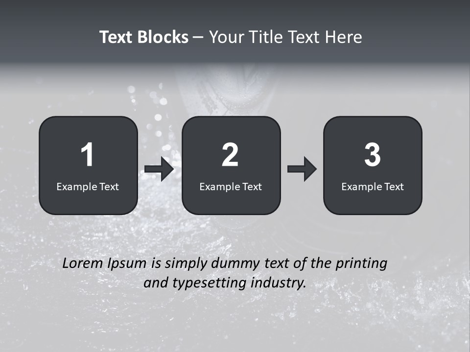 Rain Groove Liquid Wheel PowerPoint Template