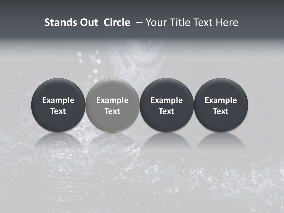 Rain Groove Liquid Wheel PowerPoint Template