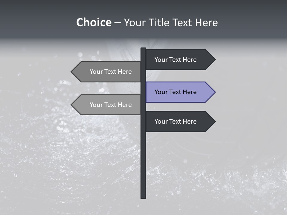 Rain Groove Liquid Wheel PowerPoint Template