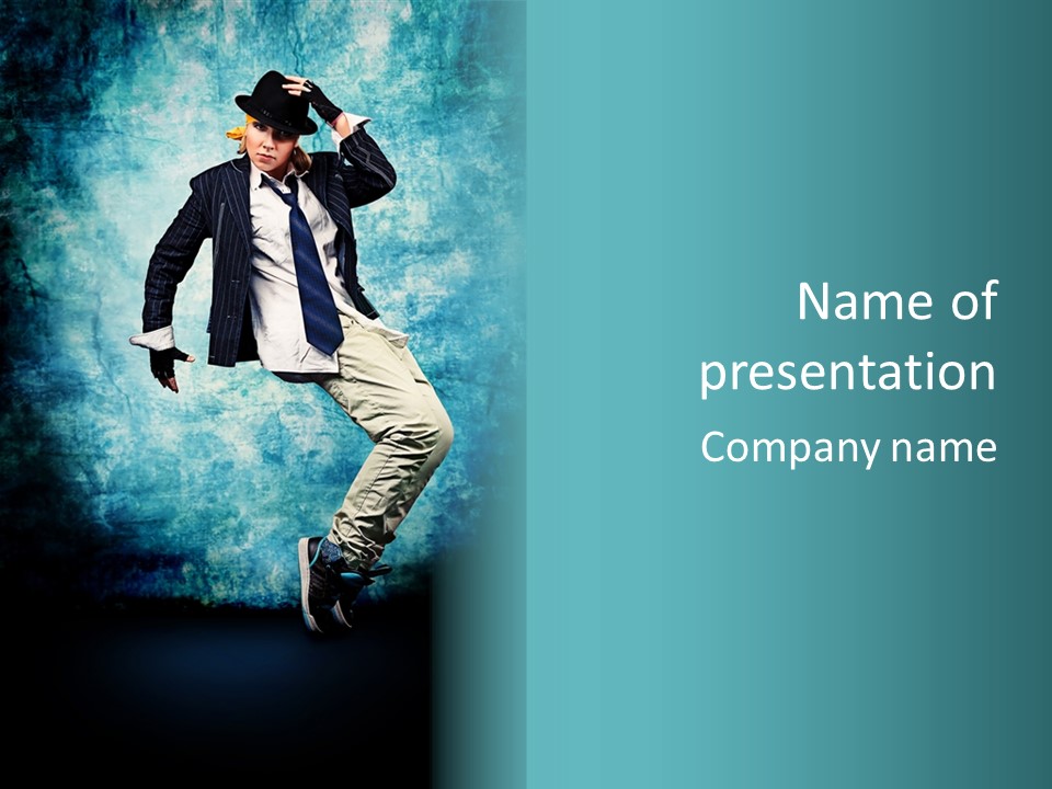 Female Professional Hip PowerPoint Template