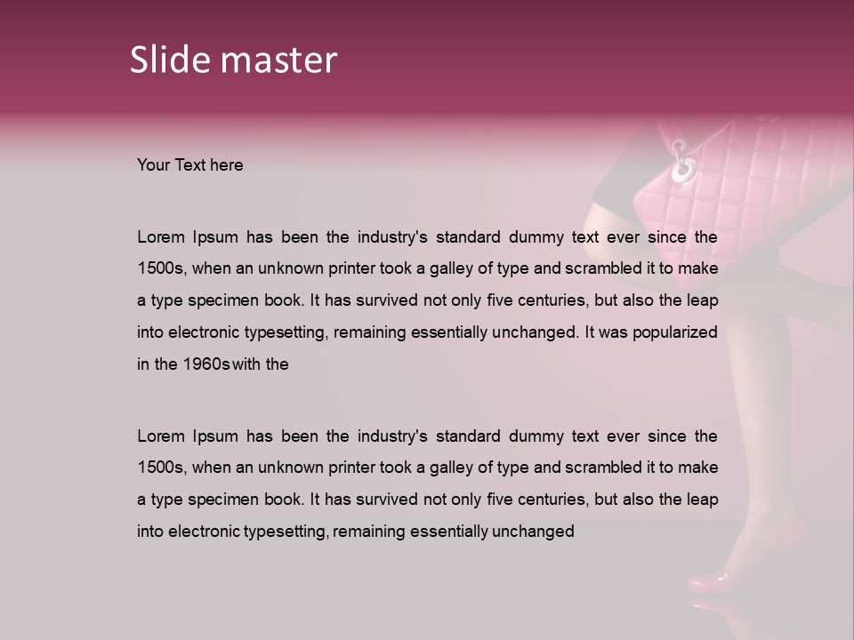 Person Background Model PowerPoint Template