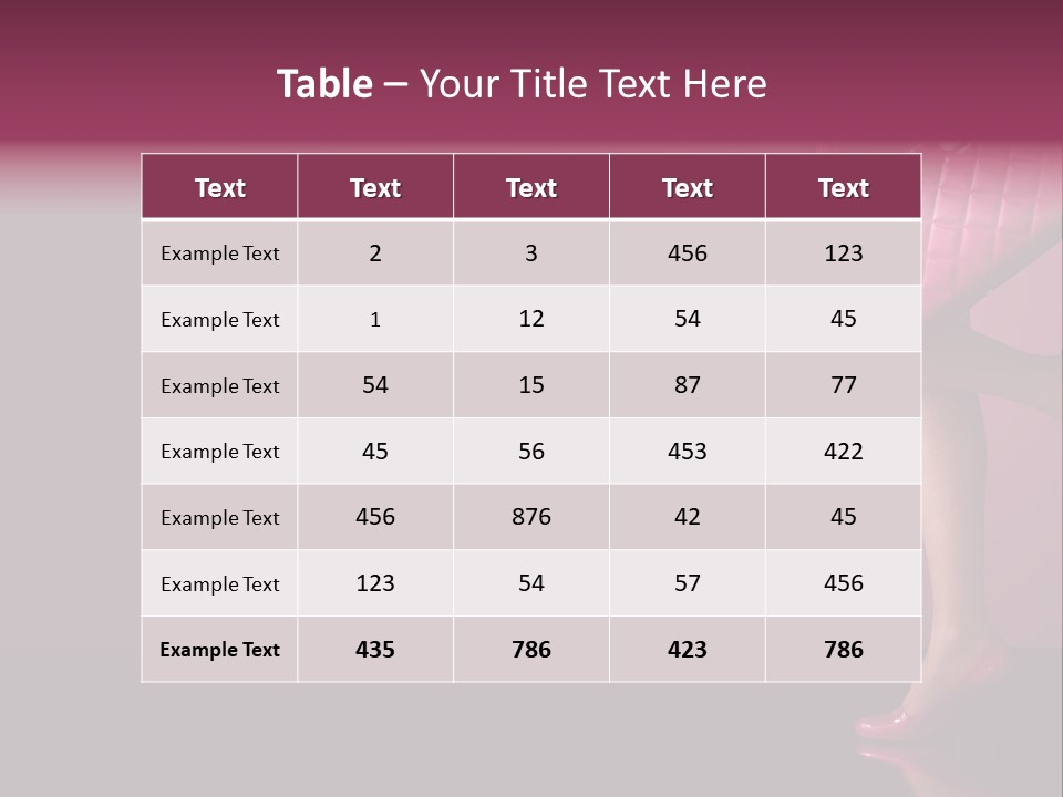 Person Background Model PowerPoint Template