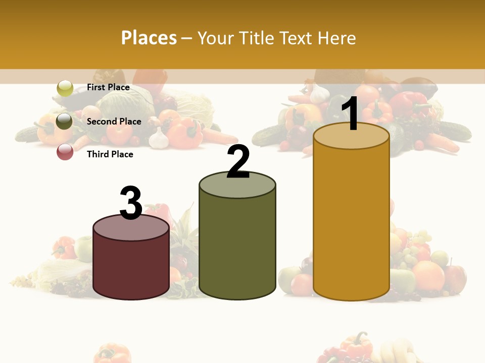 Vegetable Plum Diet PowerPoint Template