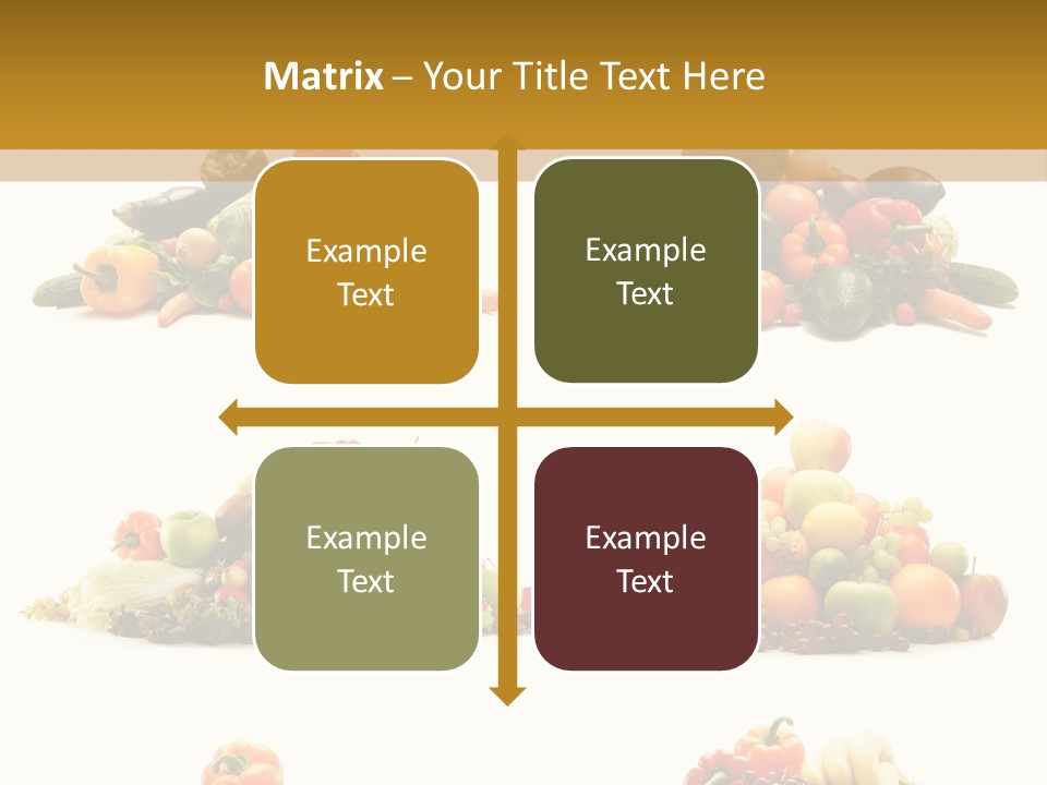 Vegetable Plum Diet PowerPoint Template