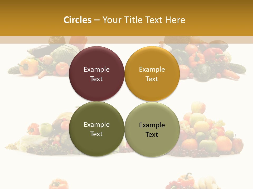 Vegetable Plum Diet PowerPoint Template