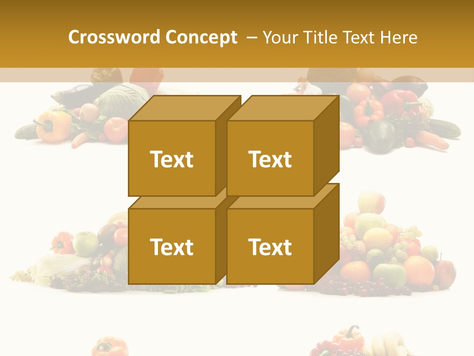 Vegetable Plum Diet PowerPoint Template