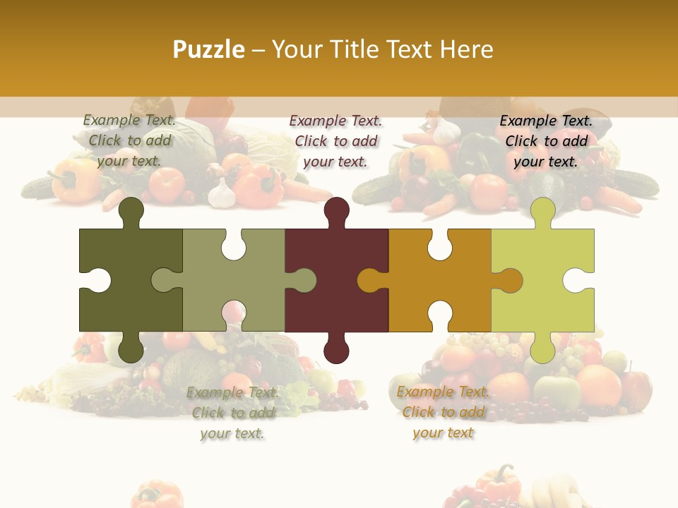 Vegetable Plum Diet PowerPoint Template