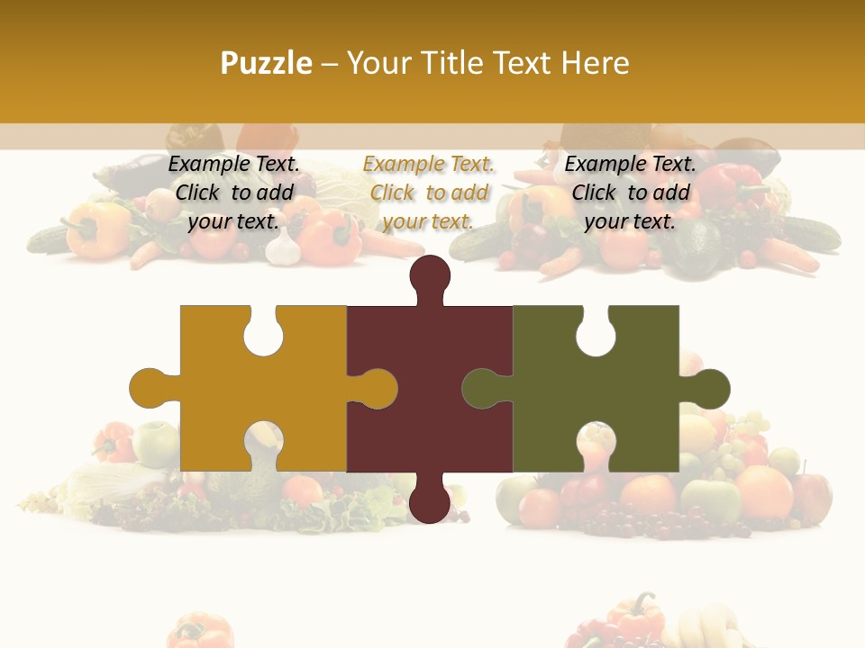 Vegetable Plum Diet PowerPoint Template