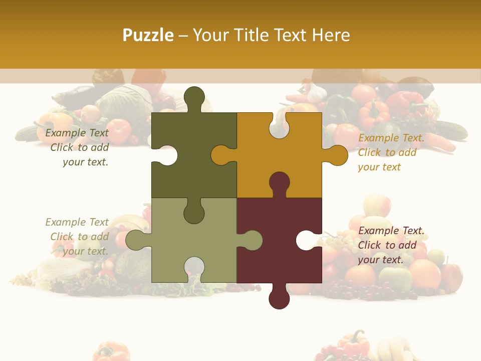 Vegetable Plum Diet PowerPoint Template