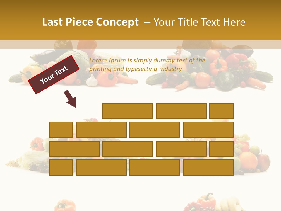 Vegetable Plum Diet PowerPoint Template