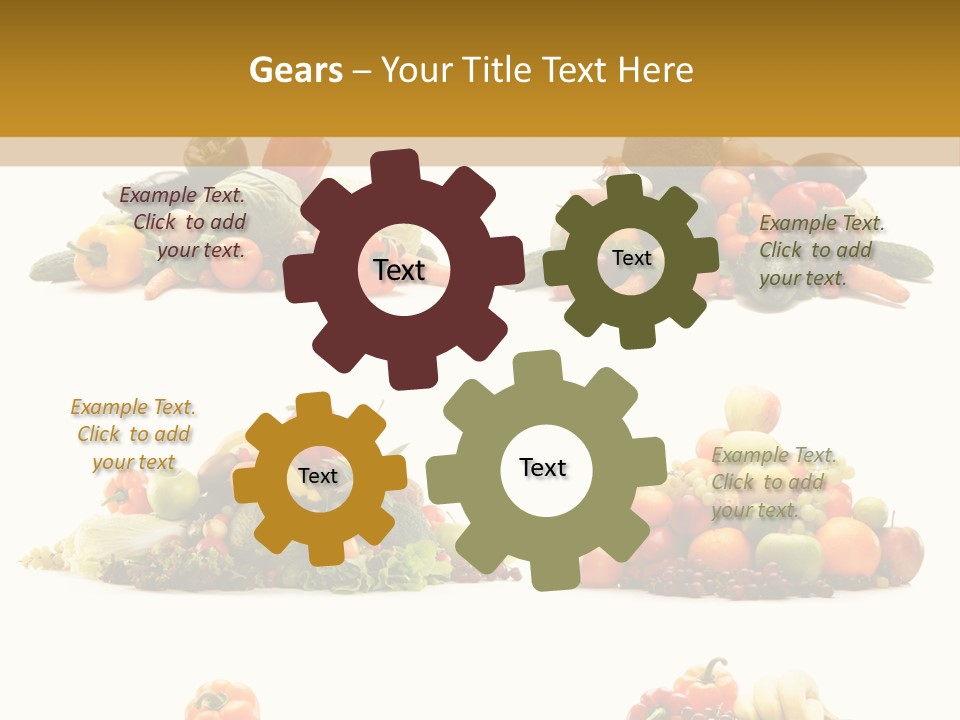 Vegetable Plum Diet PowerPoint Template