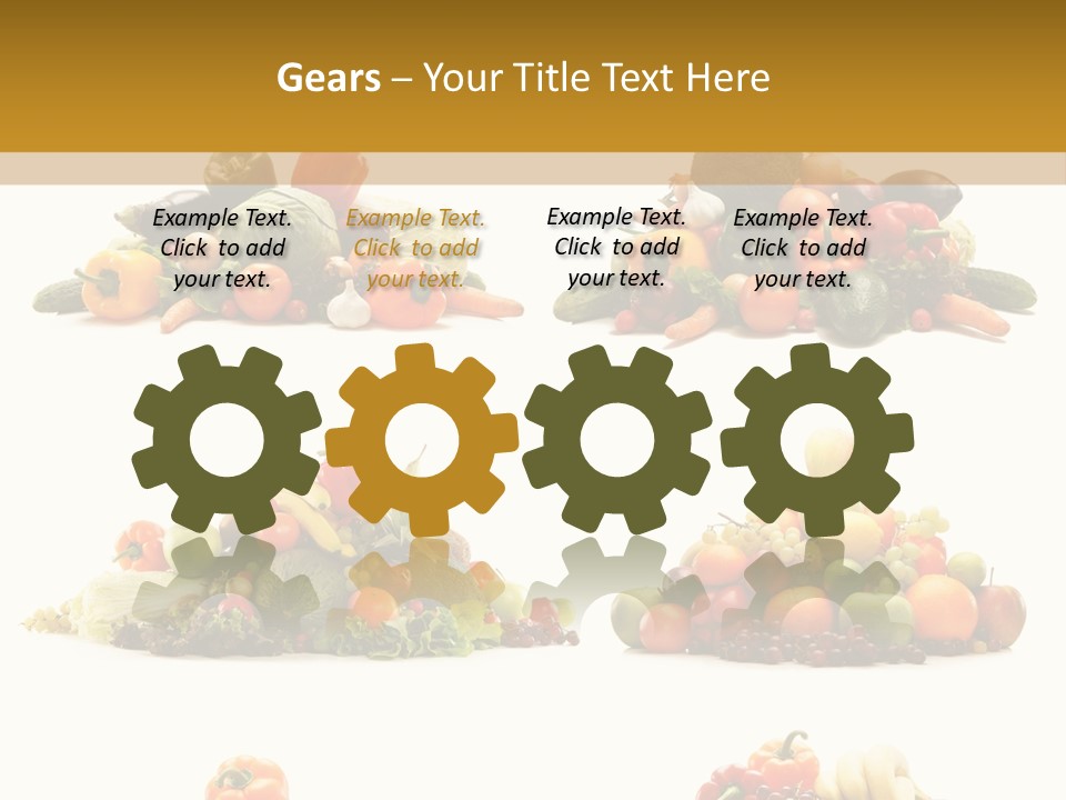 Vegetable Plum Diet PowerPoint Template