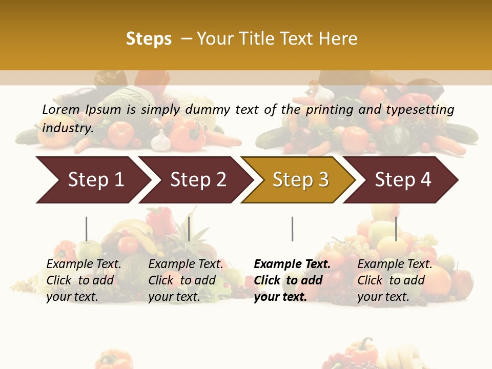 Vegetable Plum Diet PowerPoint Template