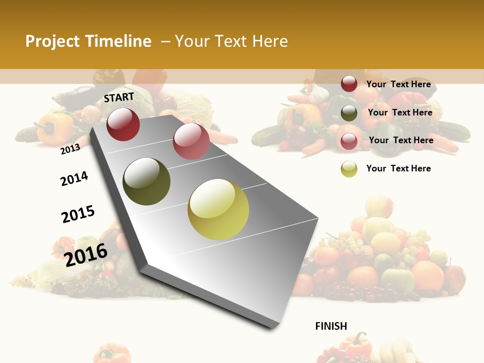 Vegetable Plum Diet PowerPoint Template
