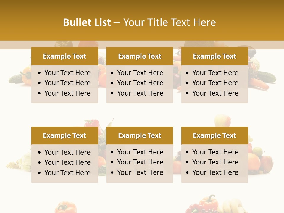 Vegetable Plum Diet PowerPoint Template