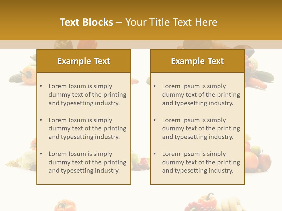 Vegetable Plum Diet PowerPoint Template