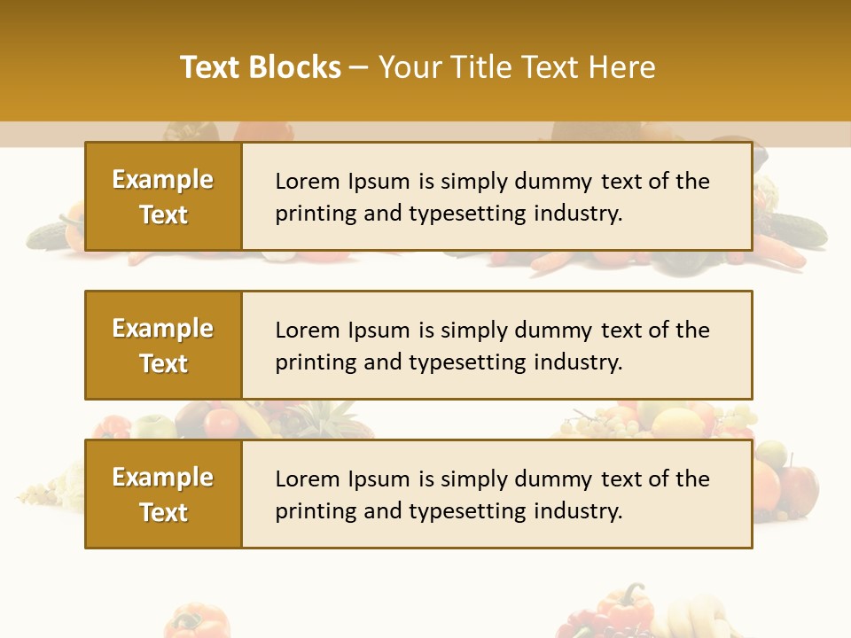 Vegetable Plum Diet PowerPoint Template