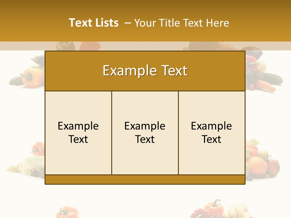 Vegetable Plum Diet PowerPoint Template