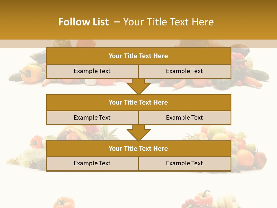 Vegetable Plum Diet PowerPoint Template