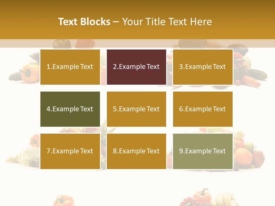Vegetable Plum Diet PowerPoint Template