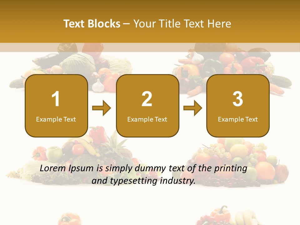 Vegetable Plum Diet PowerPoint Template