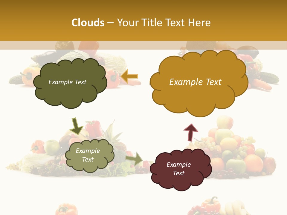 Vegetable Plum Diet PowerPoint Template