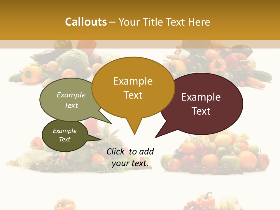 Vegetable Plum Diet PowerPoint Template