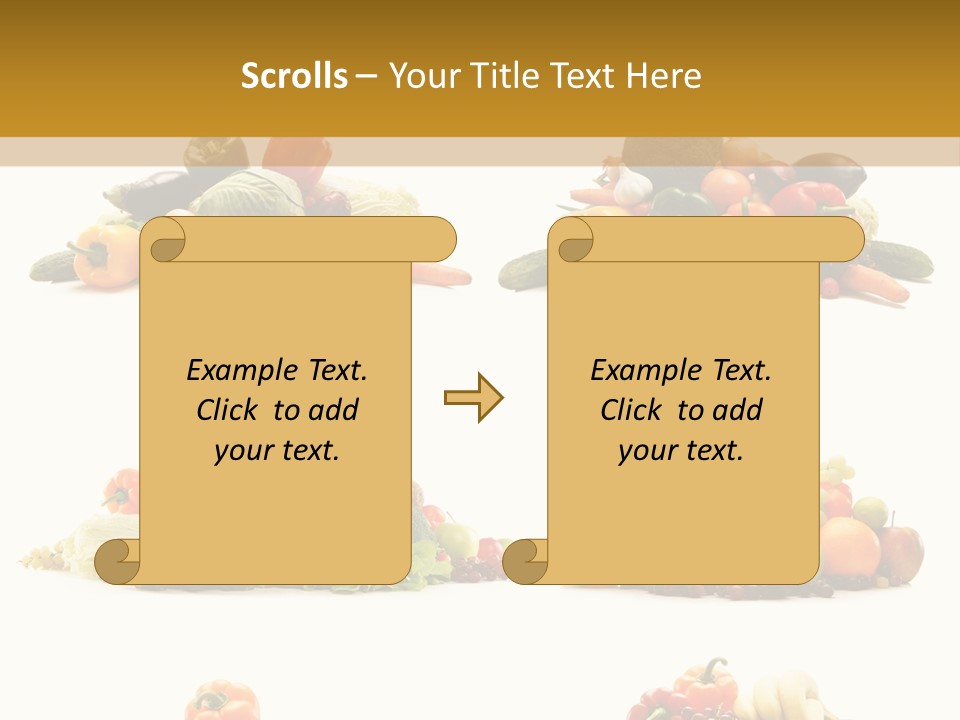 Vegetable Plum Diet PowerPoint Template