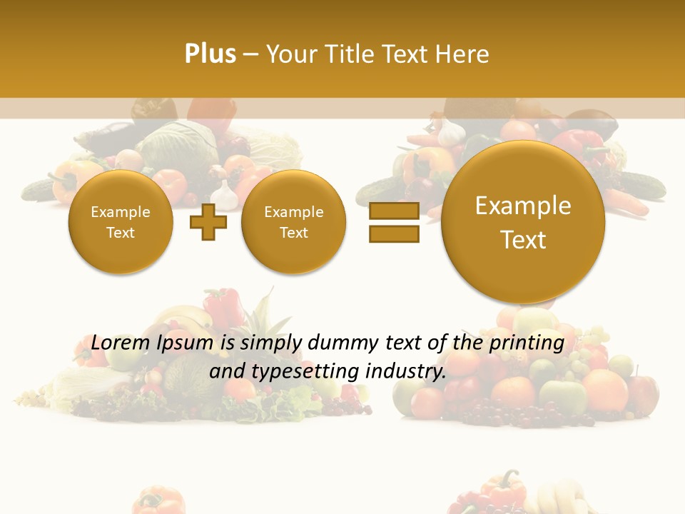 Vegetable Plum Diet PowerPoint Template
