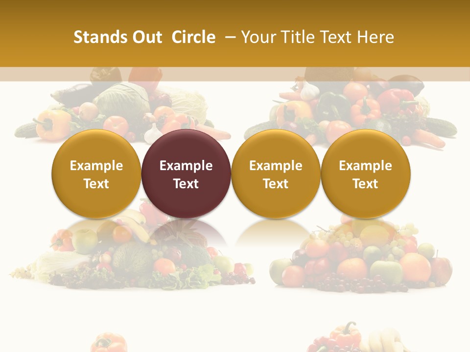 Vegetable Plum Diet PowerPoint Template