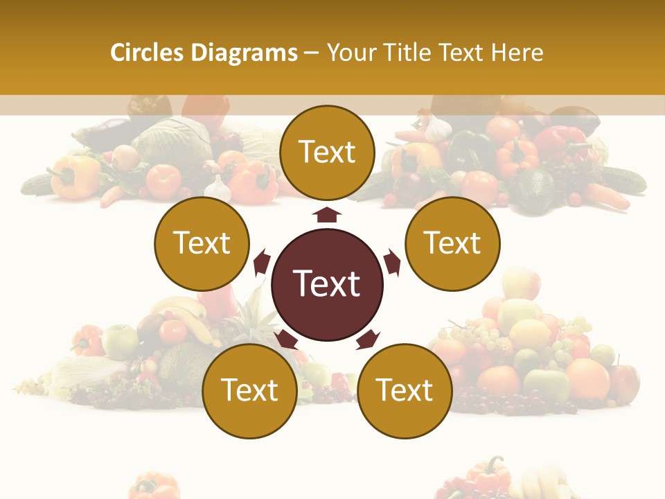 Vegetable Plum Diet PowerPoint Template