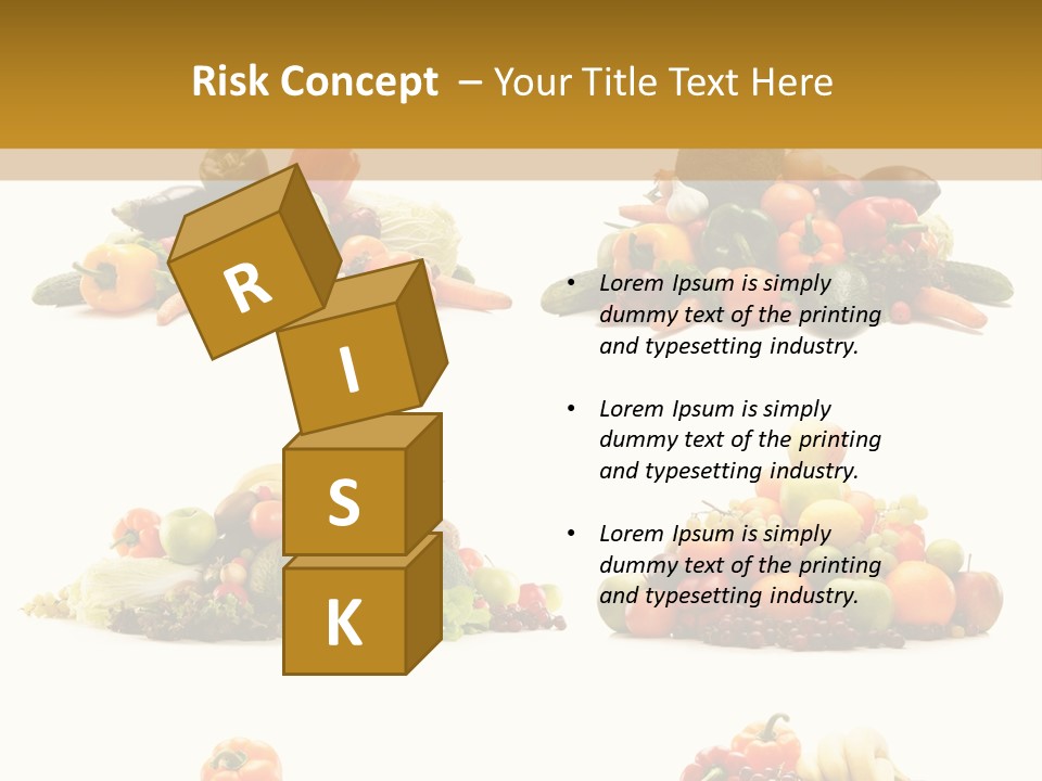 Vegetable Plum Diet PowerPoint Template