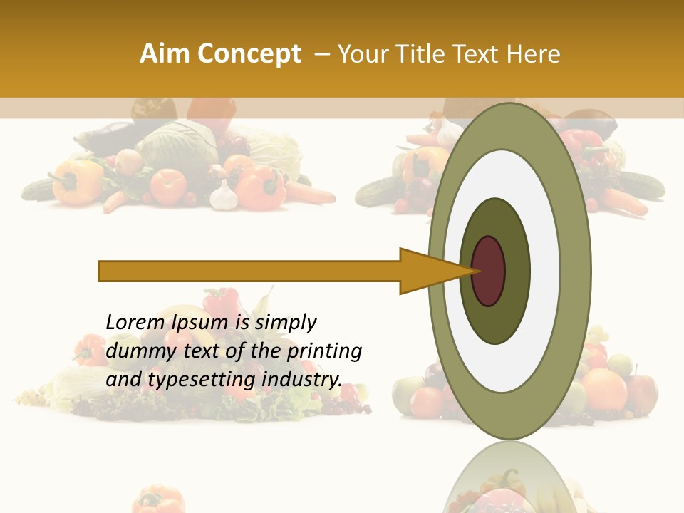Vegetable Plum Diet PowerPoint Template