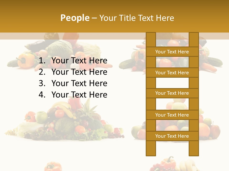 Vegetable Plum Diet PowerPoint Template