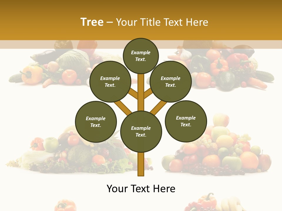 Vegetable Plum Diet PowerPoint Template