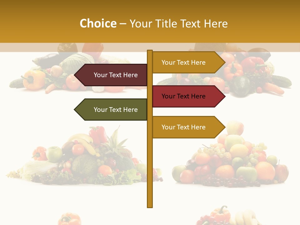 Vegetable Plum Diet PowerPoint Template