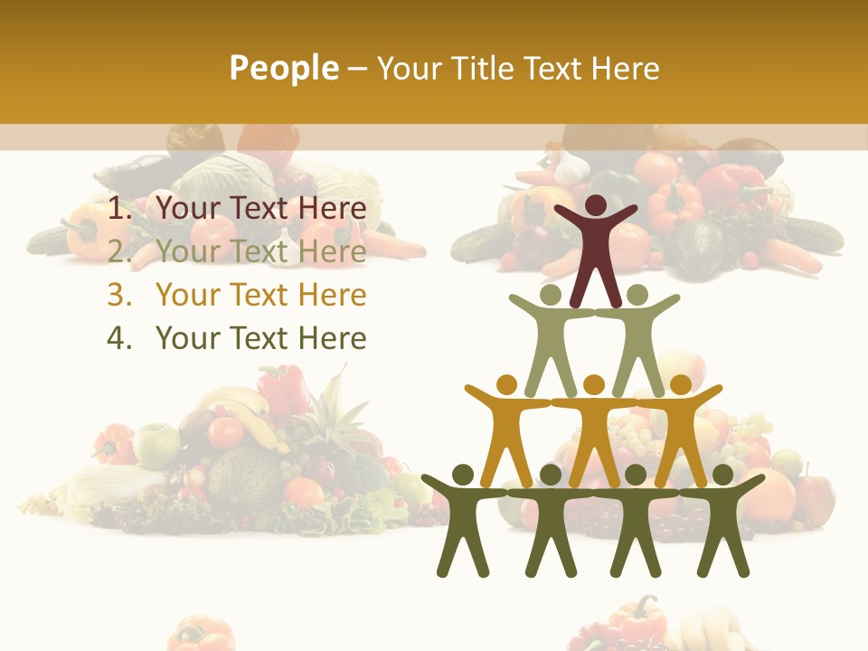 Vegetable Plum Diet PowerPoint Template