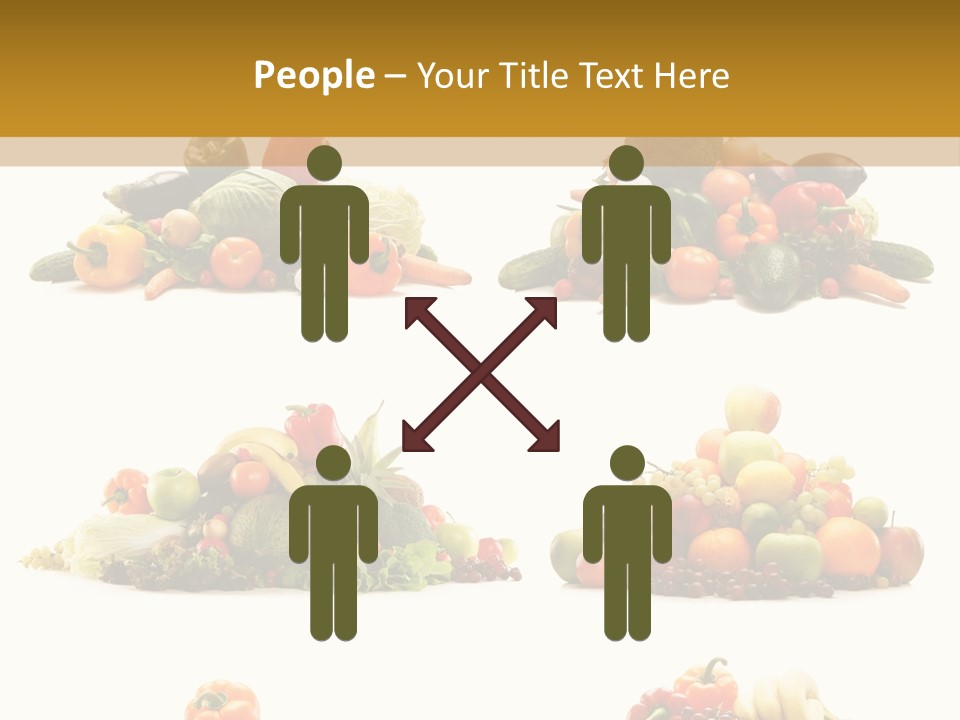 Vegetable Plum Diet PowerPoint Template