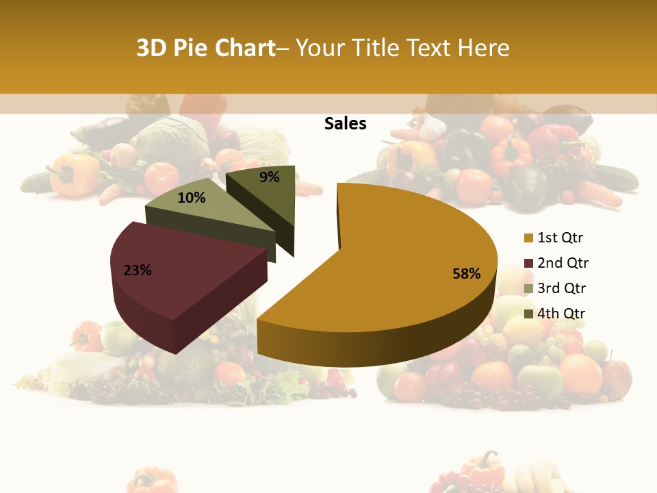 Vegetable Plum Diet PowerPoint Template